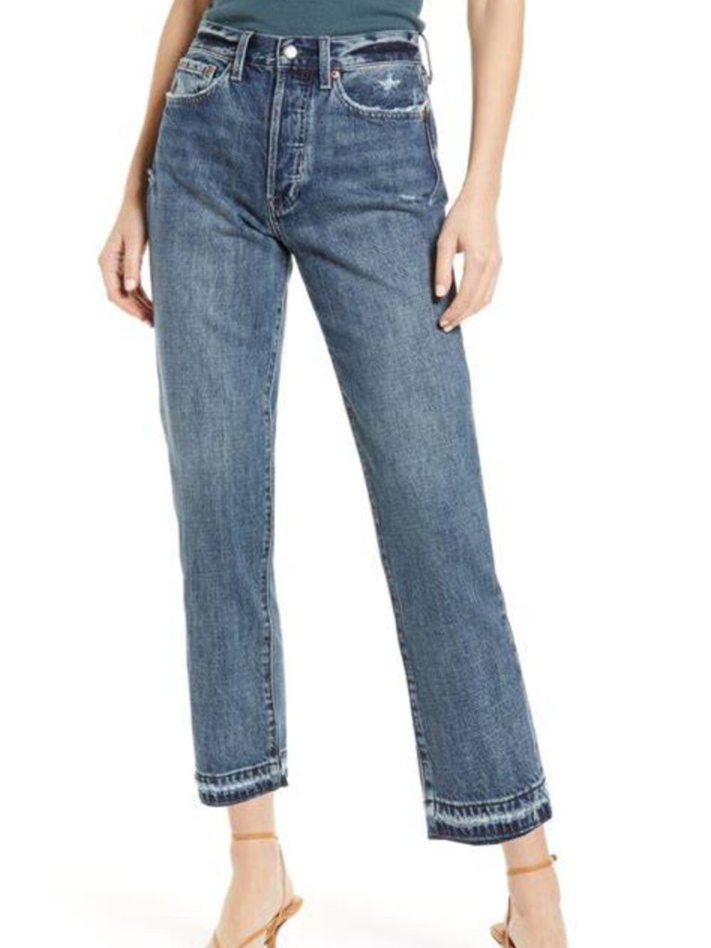 Pistola Charlie High Rise Straight Leg Jeans in Eternal
